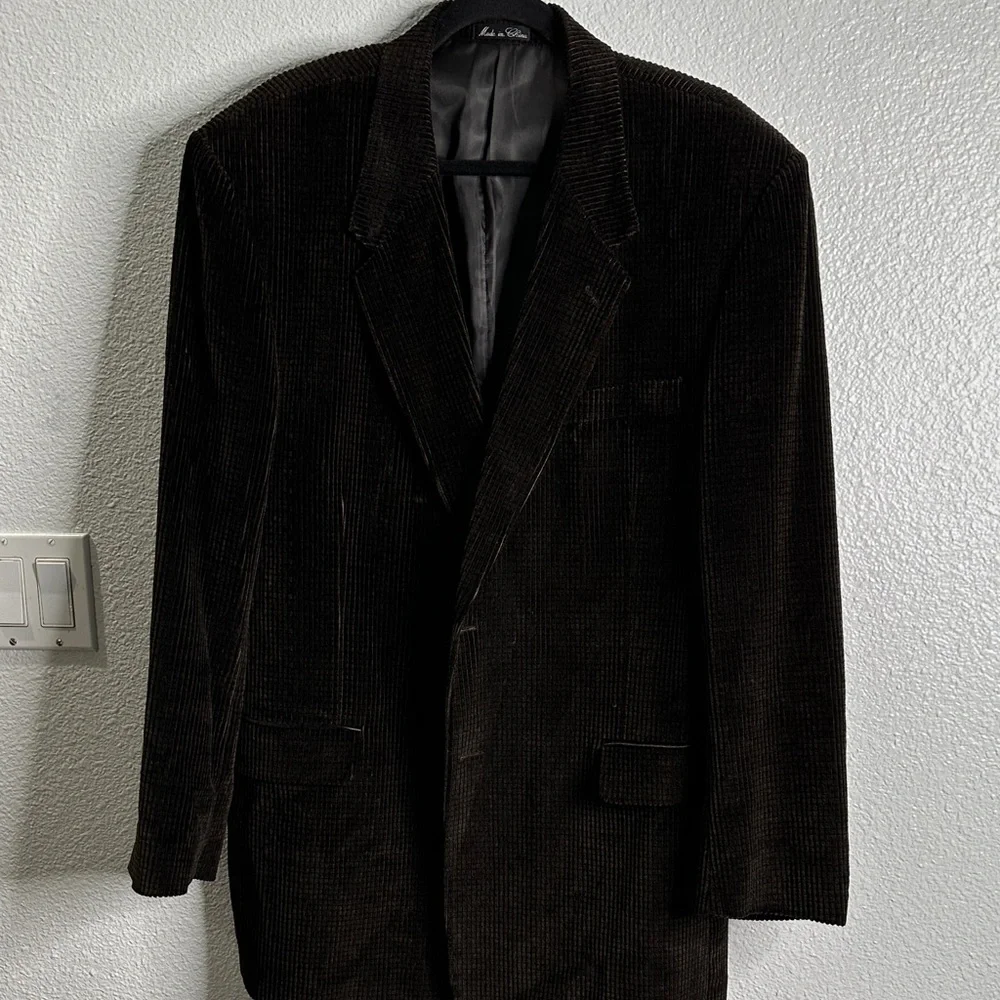 Norm Thompson brown corduroy sports blazer Classic  Men's  size 44L